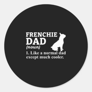 Adesivo Pai Frensh Bulldog Frenchie French Puppy Dog