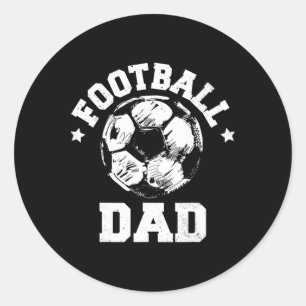 Adesivo Pai Futebol Esboço Futebol Orgulhoso Dia de Partid