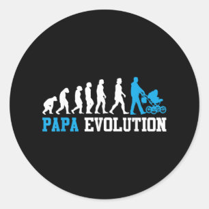 Adesivo Pai Futuro Papa Evolução Engraçada Paternidade