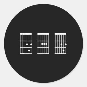 Adesivo Pai Gift Idea Dia de os pais D A D Chord Guitar