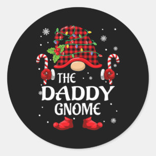 Adesivo Pai Gnome Pijamas de Natal Combinando para Família