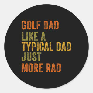 Adesivo Pai Golf Apenas Mais Texto Retroativo
