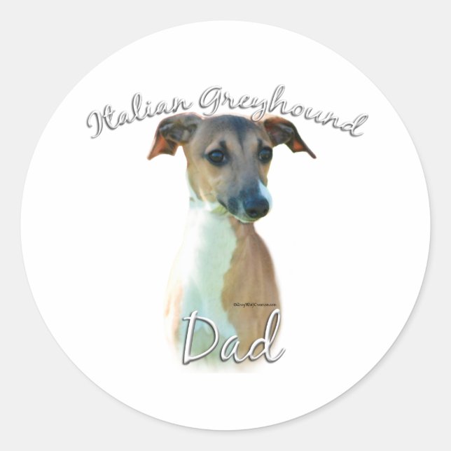 Adesivo Pai Greyhound italiano 2 (Frente)