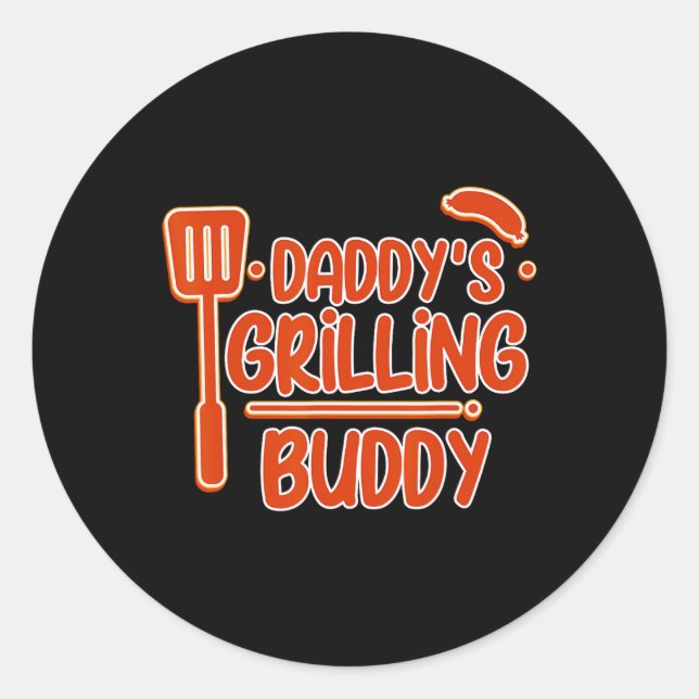Adesivo Pai Griling Buddy Family Churrasco Mastercl - (Frente)