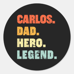 Adesivo Pai Herói Legenda Personalizada Nome Personalizado