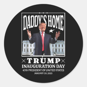 Adesivo Pai Home Donald Trump Inauguração Dia 2025