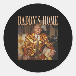 Adesivo Pai Home Trump Trump 2024 Leopard Funny