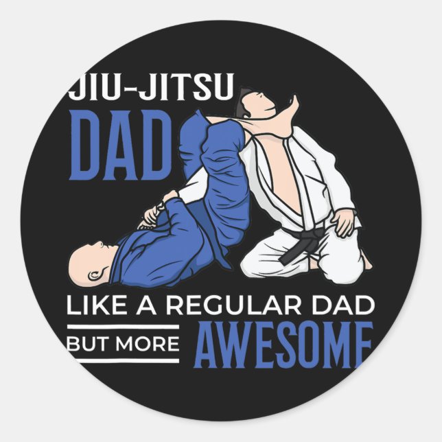 Adesivo Pai Jiu Jitsu Incrível Combate Legal Pai BJJ MMA (Frente)
