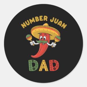Adesivo Pai Juan Mexicano Engraçado Pai Número Um