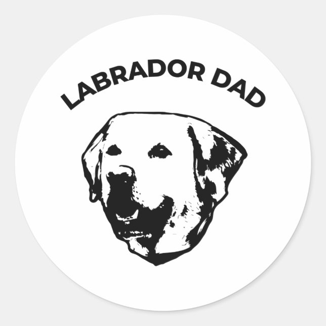 Adesivo Pai Labrador (Frente)