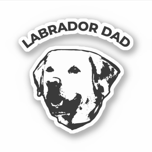 Adesivo Pai Labrador (Frente)