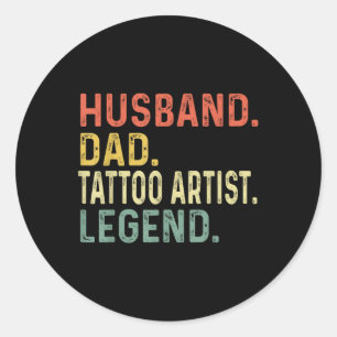 Adesivo Pai Marido Tatuagem Artista Legenda Funny Retro Gi