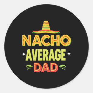 Adesivo Pai médio mexicano Taco Humor Dia de os pais