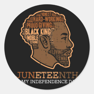 Adesivo Pai Melanino do Dia da Independência do Rei Negro