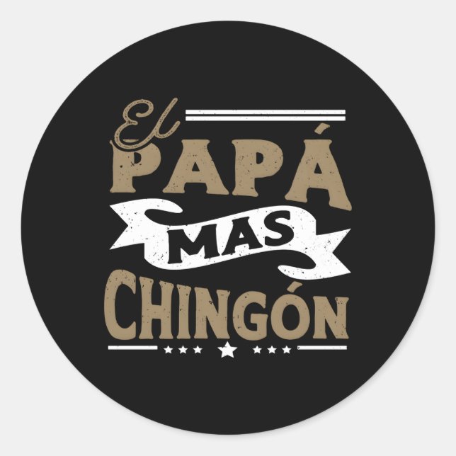 Adesivo Pai Mexicano El Papa Mas Chingon Para Marido (Frente)