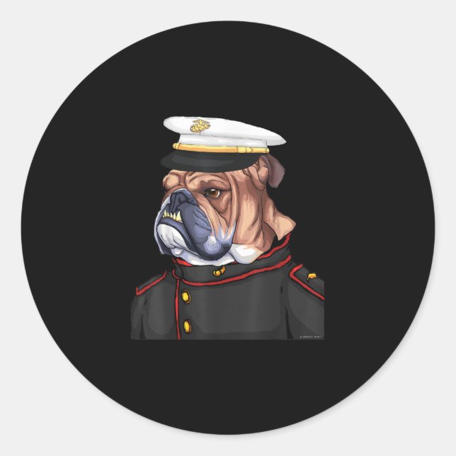 Adesivo Pai Militar Armado de Cachorro do Exército (Frente)