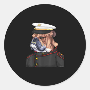 Adesivo Pai Militar Armado de Cachorro do Exército