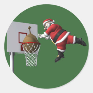 Adesivo Pai Natal de Afundar na Cesta