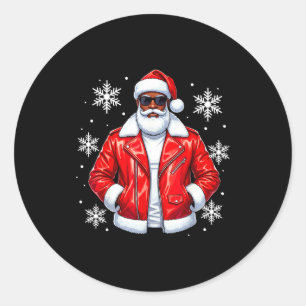 Adesivo Pai Natal fixe afro-americano de Natal Pijama