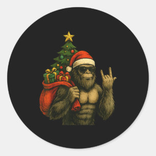 Adesivo Pai Natal Pé Grande Árvore de Natal Rock On Natal