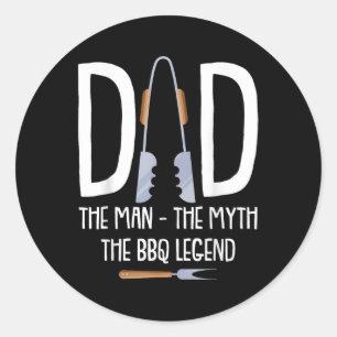 Adesivo Pai O Homem O Mito A Legenda Do Churrasco Engraçad