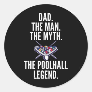 Adesivo Pai O Homem O Mito A Piscina Da Legenda Poolhall
