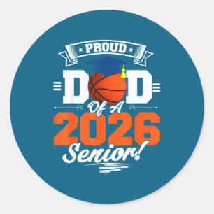 Adesivo Pai Orgulhoso 2026 Basquete Senior