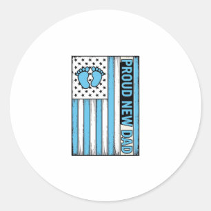 Adesivo Pai Orgulhoso Bebê Pés Bandeira Vetor Design_1