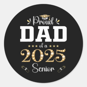 Adesivo Pai Orgulhoso Da Graduação Do Formando 2025