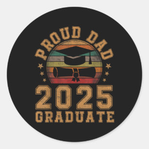 Adesivo Pai Orgulhoso Da Turma De 2025 Pai Formado 25 Grad