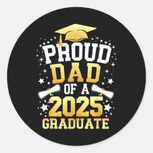 Adesivo Pai Orgulhoso De Graduação De Pais 2025 F