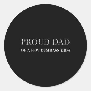 Adesivo Pai Orgulhoso De Um Dia de os pais De Crianças Idi