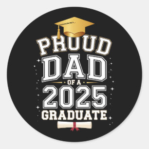 Adesivo Pai Orgulhoso De Um Graduado De 2025 Formatura Fam