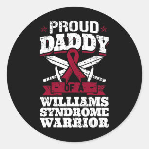 Adesivo Pai Orgulhoso De Um Guerreiro Da Síndrome Williams