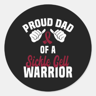 Adesivo Pai Orgulhoso De Um Guerreiro De Células Falsiform