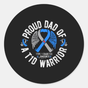 Adesivo Pai Orgulhoso De Um Guerreiro T1d Tipo 1 Diabetes