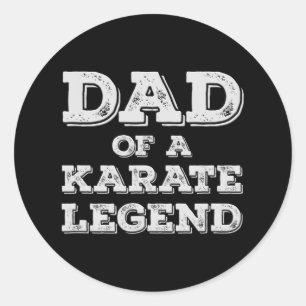 Adesivo Pai Orgulhoso De Uma Lenda De Karate Filho Filha D