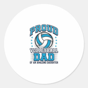 Adesivo Pai Orgulhoso de Volei Camisa Vintage Esporte Desi