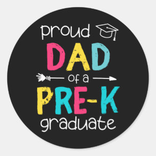 Adesivo Pai Padre Prek Preschool Family Matching Graduati