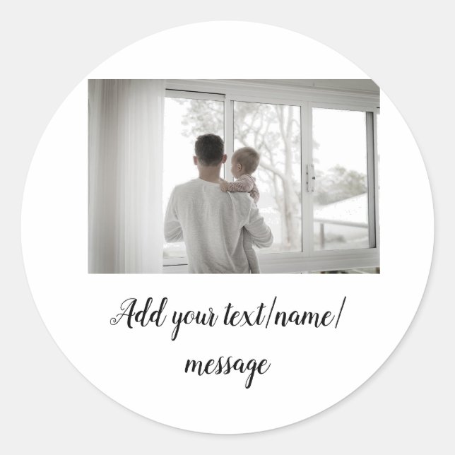 Adesivo pai pai do dia de os pais adicionar pai de texto d (Frente)