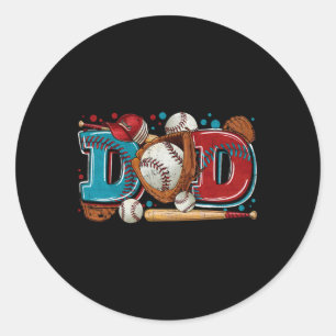 Adesivo Pai pai Vintage Ball Softball T ball