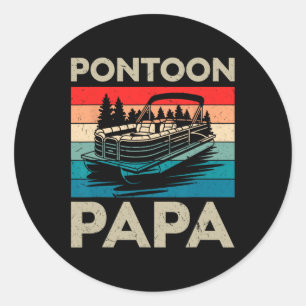 Adesivo Pai Pontoon Papa Recto Boat Capitão Pontoon Propri