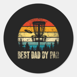 Adesivo Pai Por Par Disco Vintage Pai Engraçado Golf