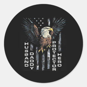 Adesivo Pai Protetor Hero Dia de os pais Bandeira American