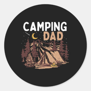 Adesivo Pai que acampa Feliz Dia dos Pais Acampamento Fogo