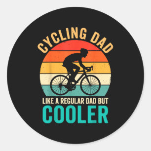 Adesivo Pai que pedala como uma bicicleta regular, mas mai