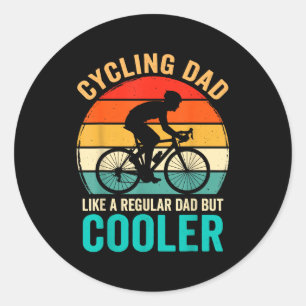 Adesivo Pai que pedala de bicicleta como um regular mas ma