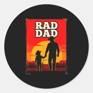 Adesivo Pai radical pai e filho rodeio ocidental pôr do so