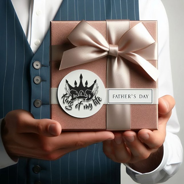 Adesivo Pai Rei do meu Dia de os pais de vida (Criador carregado)