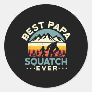 Adesivo Pai Sasquatch Pai Melhor Esquadrão Papá Nunca Pais